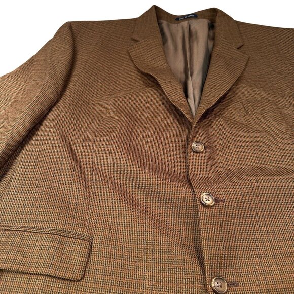Ralph Lauren Houndstooth Sport Coat Mens Blazer Jacket Lambswool Single Breasted - Picture 10 of 16